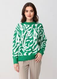 Pulover verde MANGO femeie