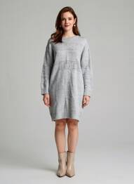 Rochie scurtă gri NAF NAF femeie