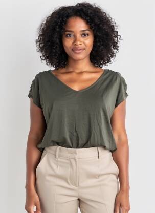 Top verde STREET ONE femeie