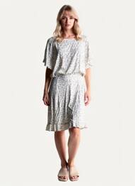 Rochie midi bej NAF NAF femeie