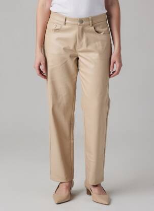Pantalon drept bej VILA femeie