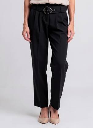 Pantalon drept negru MORGAN femeie