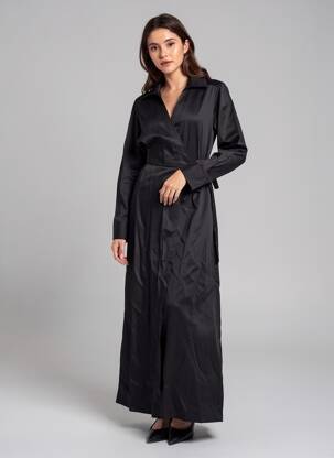 Rochie lungă negru YUGEN femeie