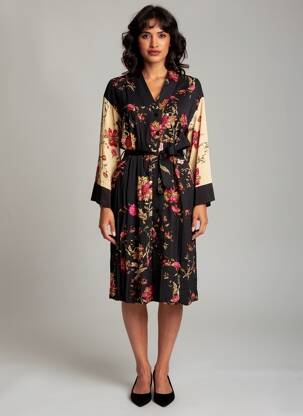 Rochie midi negru TRAMONTANA femeie