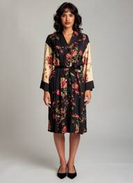 Rochie midi negru TRAMONTANA femeie