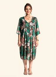 Rochie midi verde TERRA DI SIENA femeie