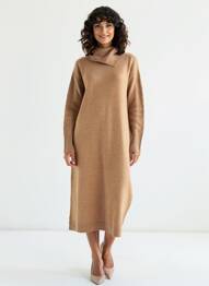 Rochie lungă maro ESPRIT femeie