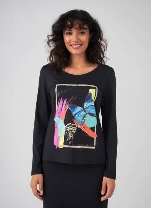 Tricou negru MULTIPLES femeie