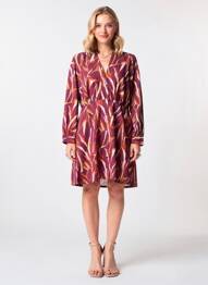 Rochie midi guler în v violet VILA femeie