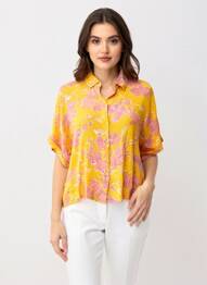 Cămașă mâneci scurte mâneci scurte portocaliu VERO MODA femeie