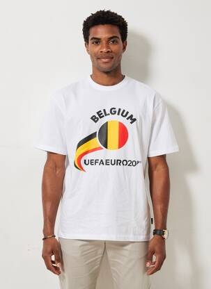 Tricou croială dreaptă mâneci scurte alb ONLY&SONS bărbat