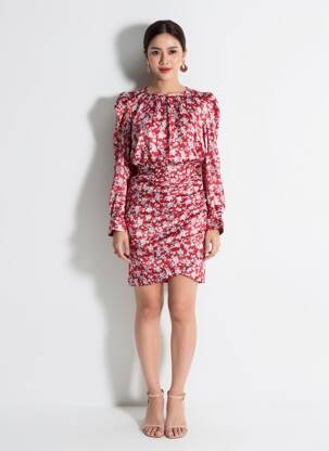 Rochie scurtă roșu MORGAN femeie