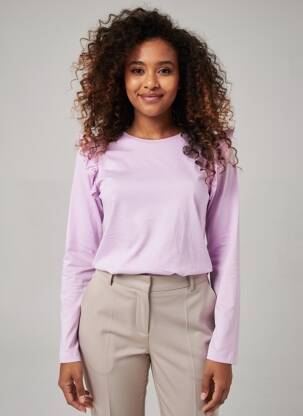 Tricou violet MANGO femeie