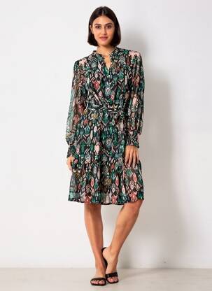 Rochie midi negru GARCIA femeie