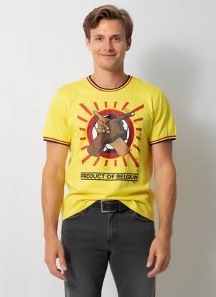 Tricou galben ZEB STYLE LAB  bărbat