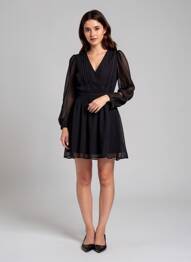 Rochie scurtă negru MANGO femeie