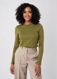 Tricou mâneci lungi mâneci lungi verde ONLY femeie