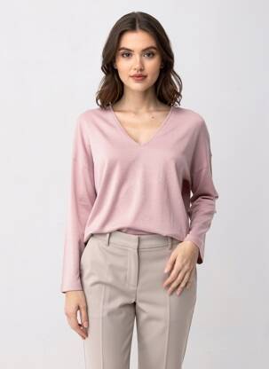 Tricou roz MANGO femeie