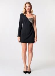 Rochie scurtă negru MANGO femme