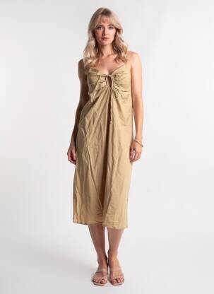 Rochie scurtă fără mâneci fără mâneci bej ONLY femeie