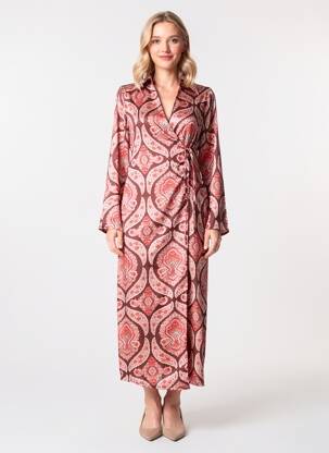 Rochie lungă roșu MANGO femeie