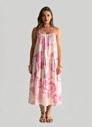 Rochie scurtă roz MANGO femeie
