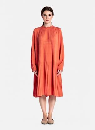 Rochie lungă portocalie MOLLY BRACKEN femeie