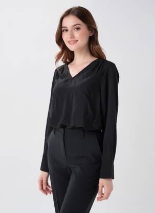 Cămașă mâneci lungi mâneci lungi negru VERO MODA femeie