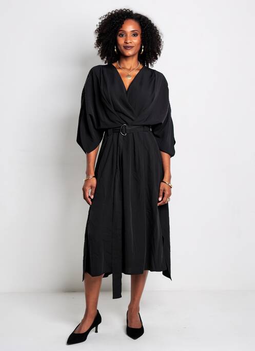 Rochie midi negru YUGEN femme