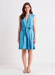 Rochie midi albastru AMELIE & AMELIE femeie