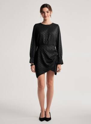 Rochie lungă negru ARTIGLI femeie