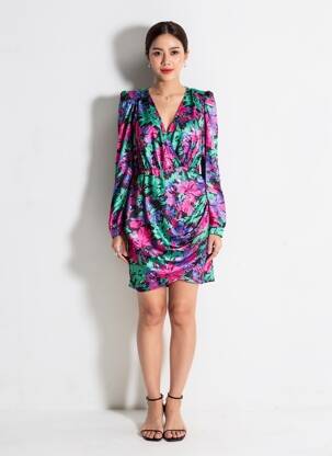 Rochie midi violet MORGAN femeie