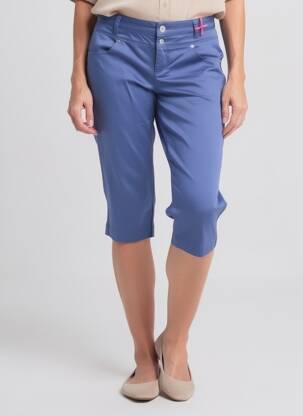 Pantalon trei sferturi albastru STREET ONE femeie