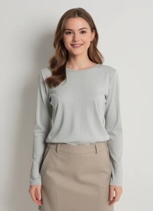 Tricou gri MANGO femeie