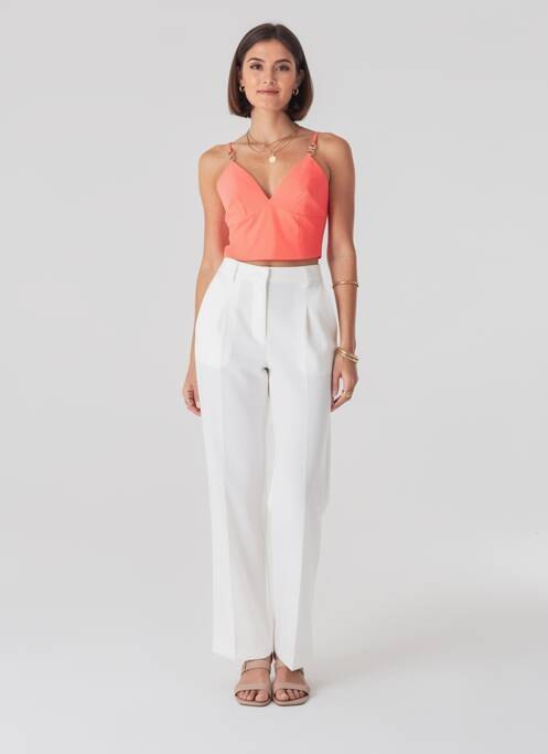 Top portocaliu MORGAN femme