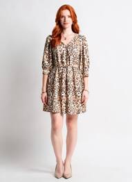 Rochie lungă mâneci lungi mâneci lungi bej JACQUELINE DE YONG femme