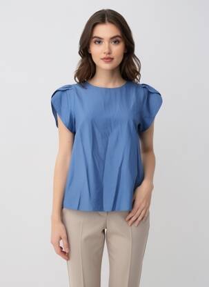 Tricou albastru MOLLY BRACKEN femme