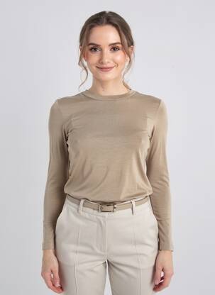 Tricou bej MANGO femeie