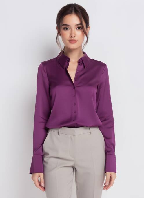 Cămașă violet MANGO femme