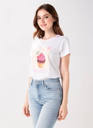 Tricou alb MORE & MORE femeie
