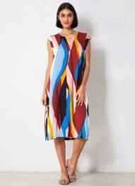 Rochie midi roșu STREET ONE femme