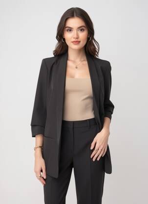 Sacou guler tip costum negru ONLY femeie