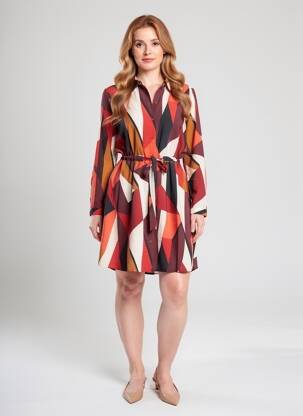 Rochie midi maro VERO MODA femeie