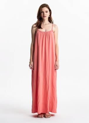 Rochie lungă fără mâneci fără mâneci roz JACQUELINE DE YONG femeie