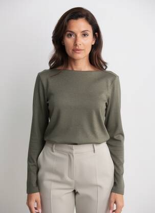 Tricou verde MANGO femeie