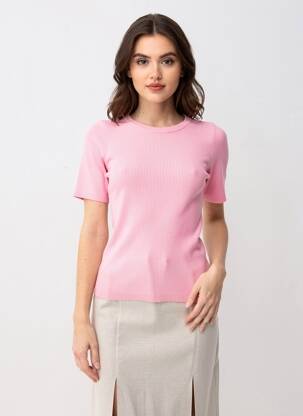 Pulover mâneci scurte roz VERO MODA femeie