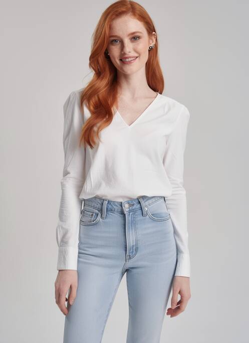 Cămașă croială dreaptă mâneci lungi alb VERO MODA femme