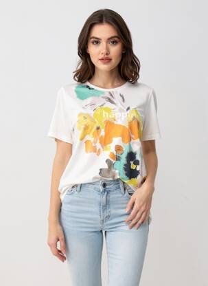 Tricou alb S.OLIVER femeie