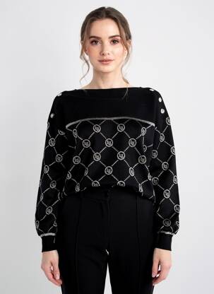 Pulover negru LIU JO femeie