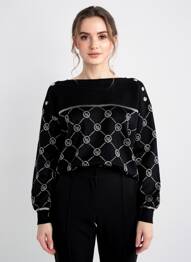 Pulover negru LIU JO femme